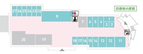 BIG HOP（ビッグホップ）ガーデンモール印西駅前ビレッジフロアマップ